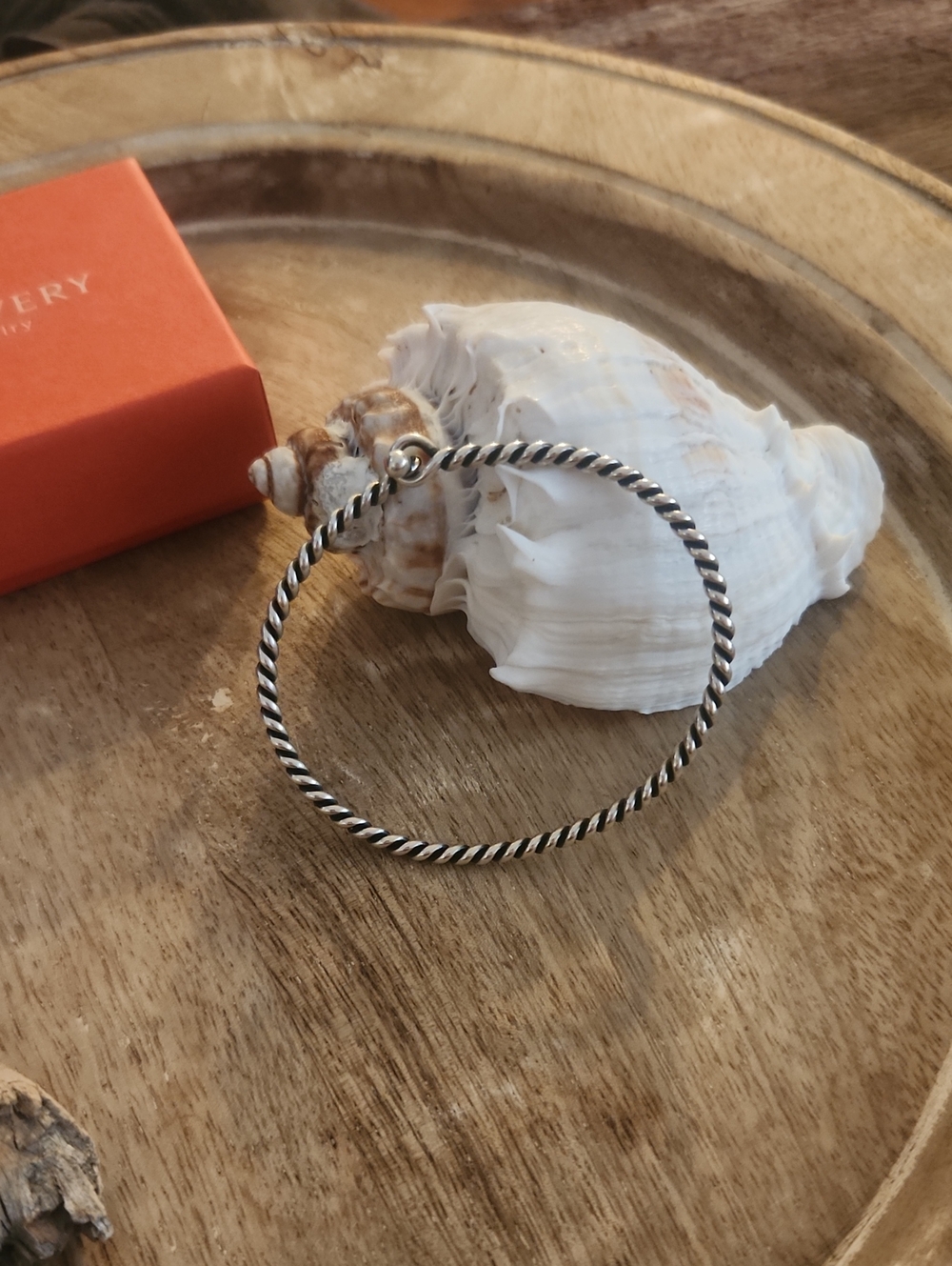 James Avery Twisted Wire Hook On Bracelet Sterling Silver